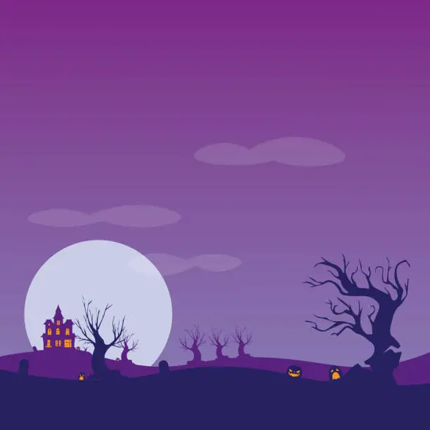 Vector illustration of Vector background design with halloween theme