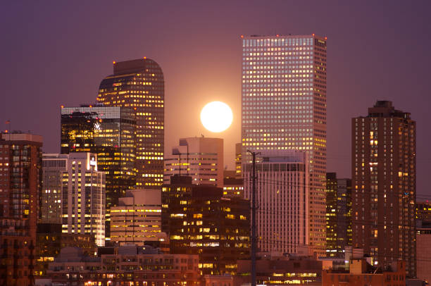 Denver Moon 130+ Denver Colorado Moon Stock Photos, Pictures & Royalty-Free Images ...