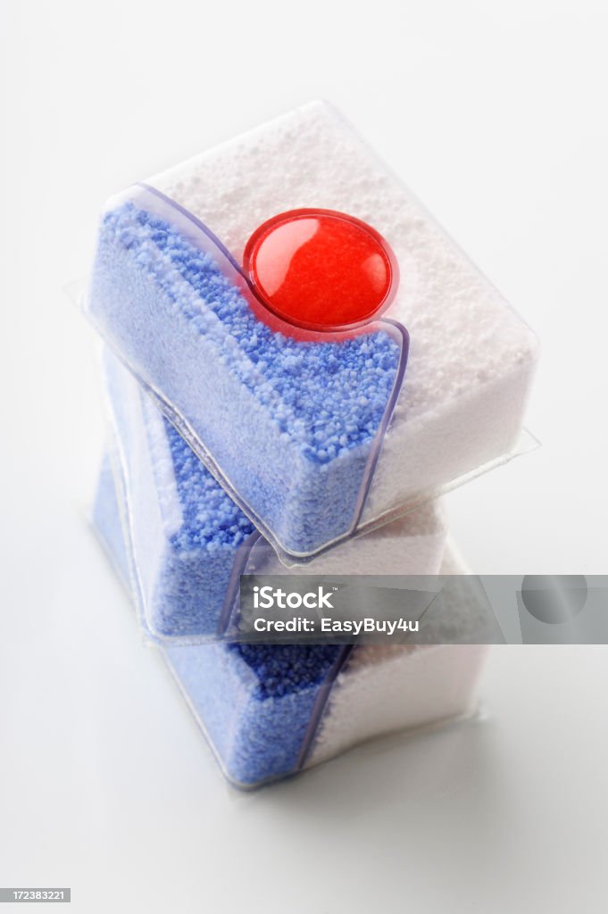 Máquina de lavar louça sabões - Royalty-free Azul Foto de stock