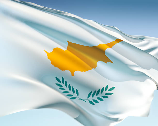Bandeira do Chipre - foto de acervo
