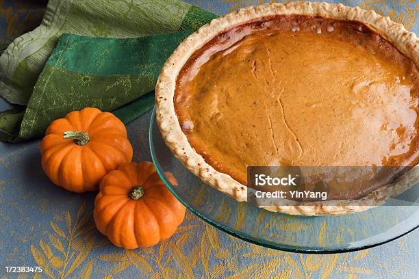 Torta Di Zucca Nel Giorno Del Ringraziamento Un Dessert Gourmet Dolci Fatti In Casa Cibo Natalizio - Fotografie stock e altre immagini di Torta di zucca