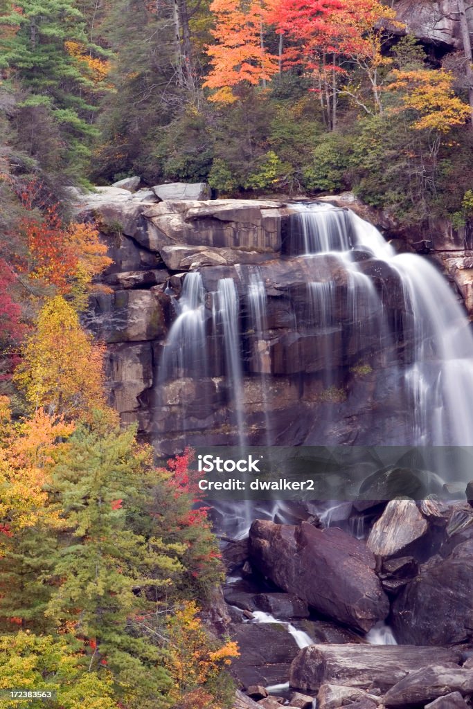 Rocky Wasserfall im Herbst - Lizenzfrei Appalachen-Region Stock-Foto