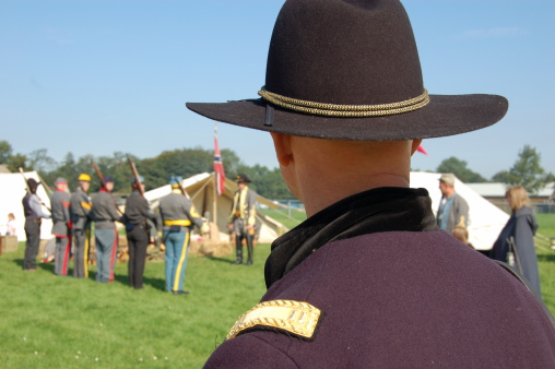 Re-enactors of the Civil war at the Military Odyssey show 07.