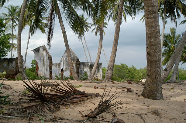 istock Weather Damaged Buildings by the Beach 172383909