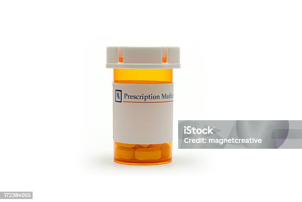 Frasco De Medicamento De Prescrição - Fotografias de stock e mais imagens de Alívio - Alívio, Analgésico, Comprimido