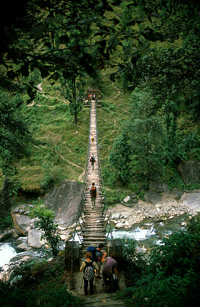 istock People crossing a suspension bridge 172384136