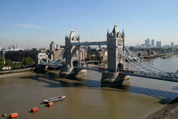 istock Aerial view of Tower Bridge over the Thames 172384188