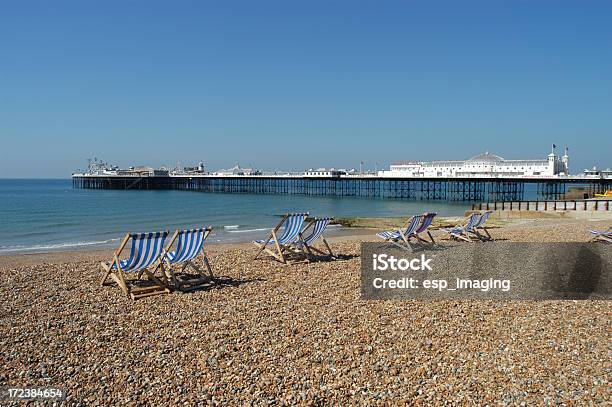 Strand Von Brighton Und Palace Pier Stockfoto und mehr Bilder von Strand von Brighton - England - Strand von Brighton - England, Vereinigtes Königreich, Sommer