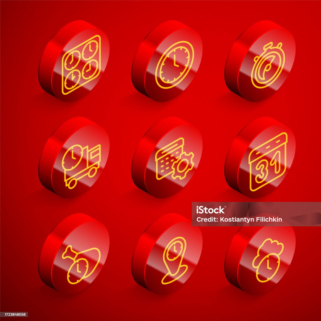 Set Line Time Zone Clocks Clock Stopwatch Delivery Truck And Time set-line-time-zone-clocks-clock-stopwatch-delivery-truck-and-time
