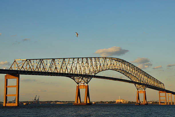 Francis Scott Key Bridge stock photo