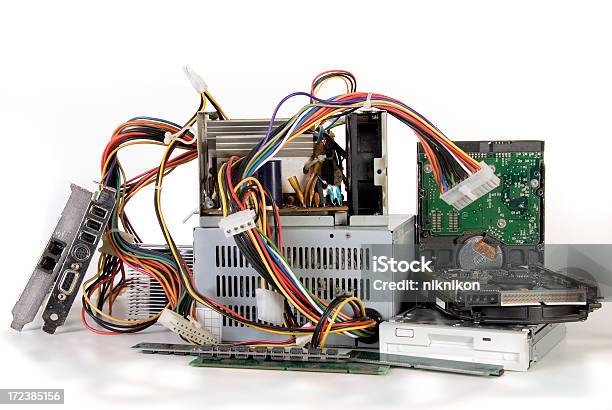 Obsoleto Computador Partes - Fotografias de stock e mais imagens de Antigo - Antigo, Modem, Abstrato