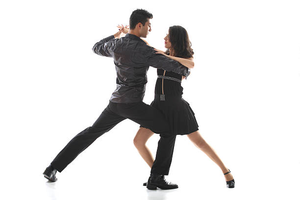 istock A teenage couple hold a salsa dancing pose 172385841