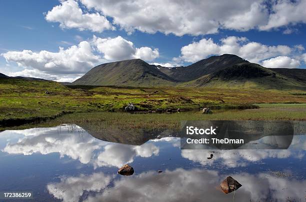 Rannoch Moor Reflejo Foto de stock y más banco de imágenes de Aire libre - Aire libre, Azul, Belleza