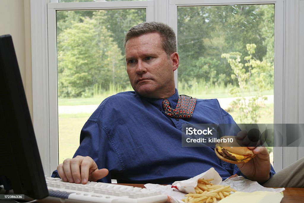 Hombre de negocios - Foto de stock de Hamburguesa con queso libre de derechos