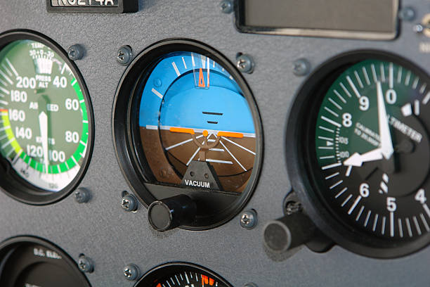 istock Cessna Cockpit Interior of an Airplane 172386605