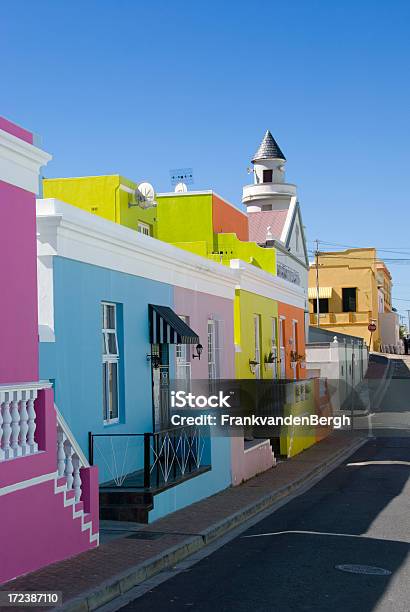 Bright Painted Houses Stock Photo - Download Image Now - Cape Town, Malay Quarter, Multi Colored