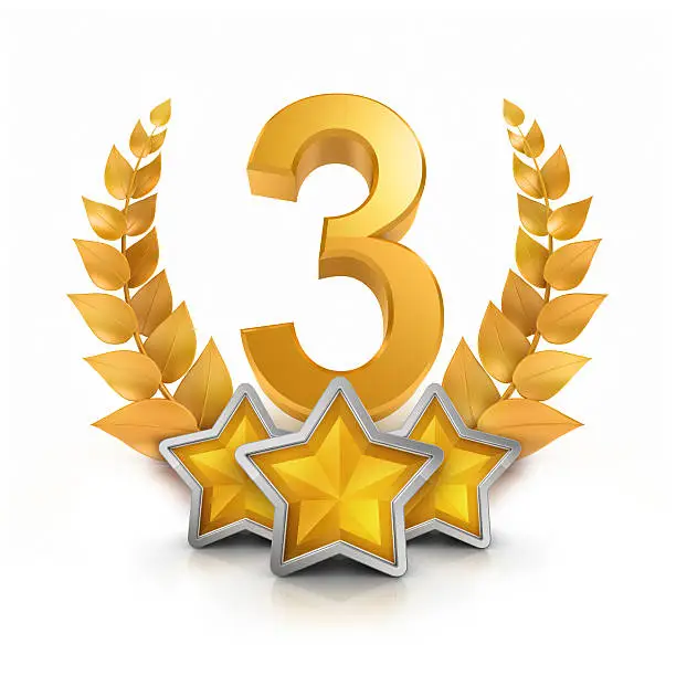 Photo of third place three star badge reward