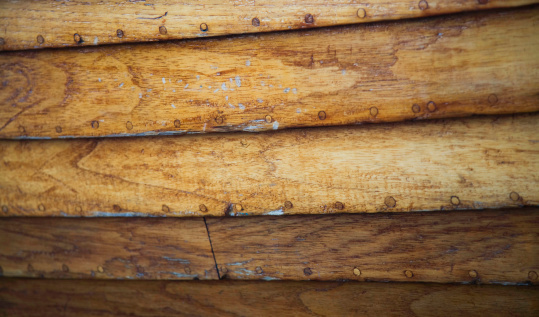 nailed wooden planks