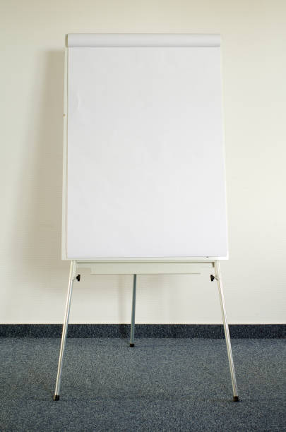 flip-chart in the office stock photo