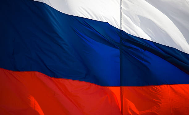 glorious russian flag great day for mother russia russian flag stock pictures, royalty-free photos & images