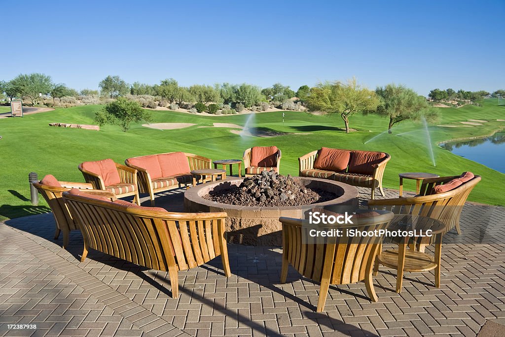 Patio esterno e mobili - Foto stock royalty-free di Golf