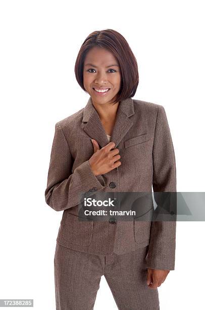 Businesswoman In Brown Stock Photo - Download Image Now - Filipino Ethnicity, One Woman Only, Portrait