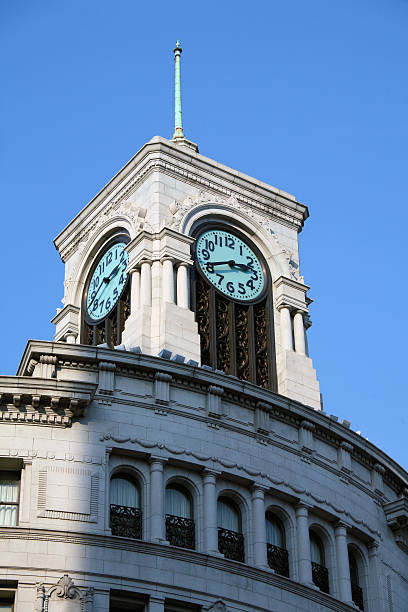istock Clock tower above Wako department store in Ginza 172388551