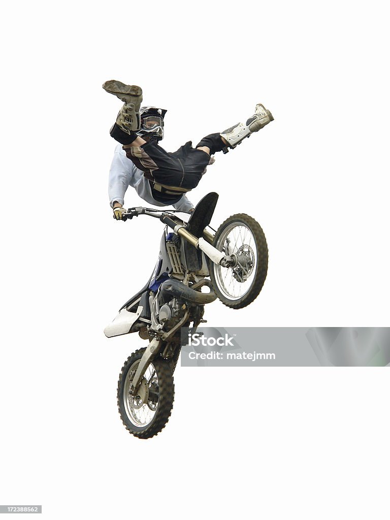 Crazy Stunt saut - Photo de Motocross libre de droits