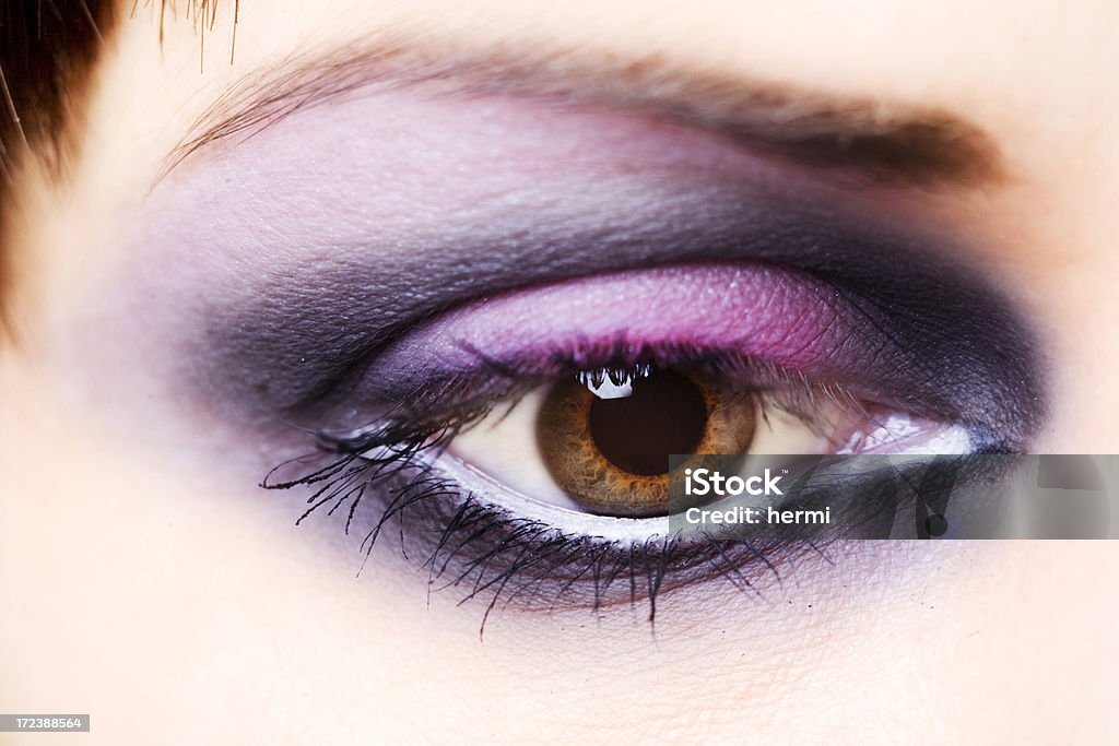 Moda Maquiagem de Olho em close-up - Foto de stock de 20 Anos royalty-free
