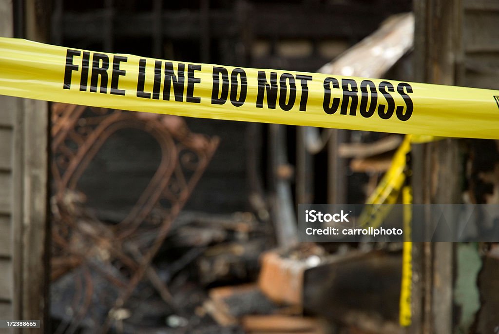 Online-Feuer zerstört Hause - Lizenzfrei Feuer Stock-Foto