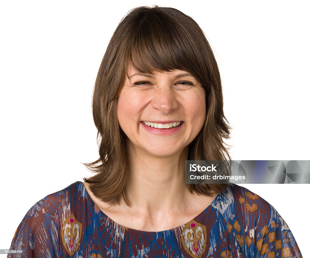 Retrato de mujer sonriente - Foto de stock de 40-44 años libre de derechos