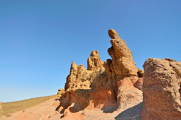 tenerife formazione rocciosa - tenerife spain national park may foto e immagini stock