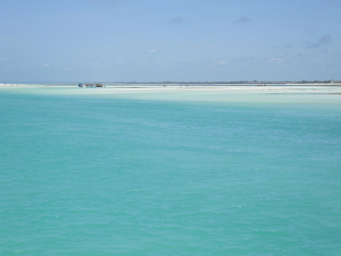 Isolated beach in kenya