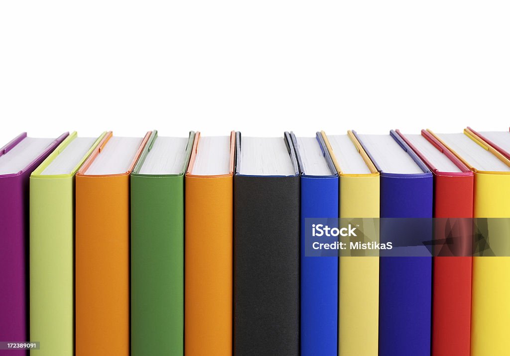 Livros coloridos - Royalty-free Lombada de Livro Foto de stock