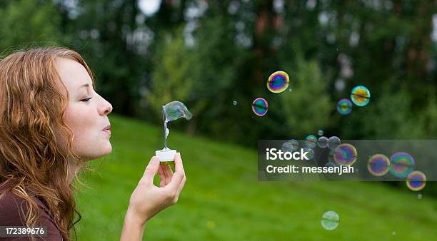 Soap Bubbles Stock Photo - Download Image Now - Adult, Blowing, Bubble