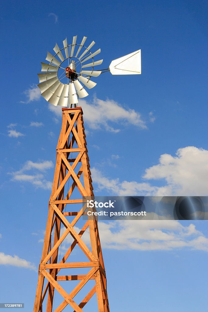 風車の風力発電 - ウェスタンのロイヤリティフリーストックフォト