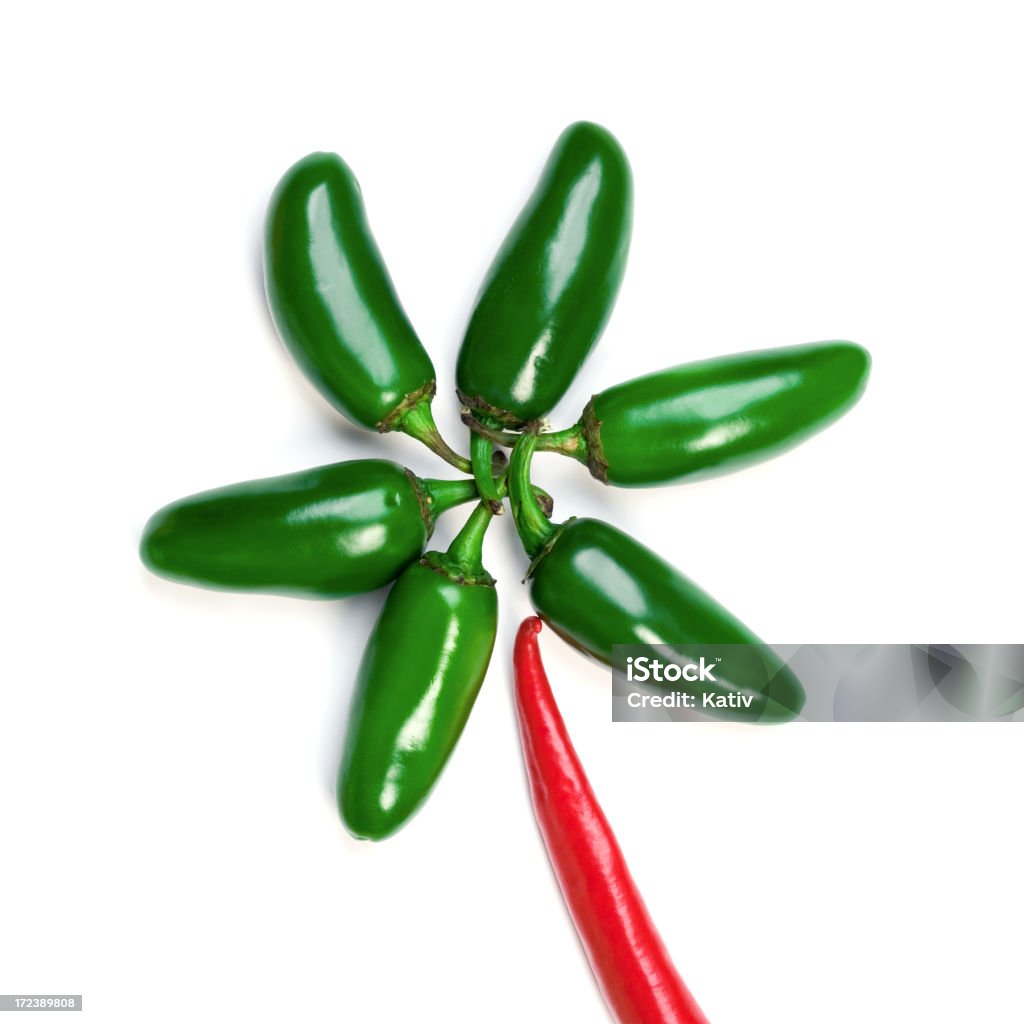 Peperoncino jalapeño fiore - Foto stock royalty-free di Alimentazione sana