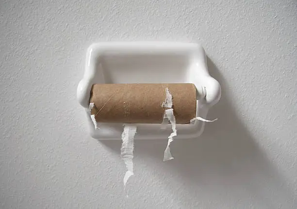 Photo of no toilet paper