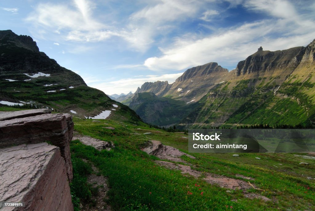 Logan Pass paesaggio - Foto stock royalty-free di Ambientazione esterna
