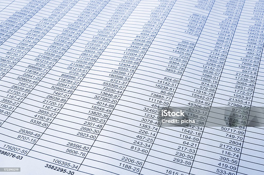 Ziffern und Finanzen - Lizenzfrei Analysieren Stock-Foto
