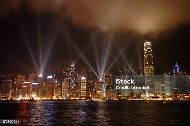 홍콩 야간에만오후 8시 0명에 대한 스톡 사진 및 기타 이미지 - 0명, 가로등, 건축