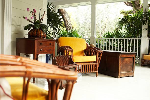 istock chair on beautiful patio 172390282