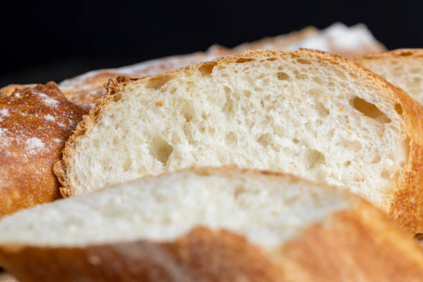 Cut white bread into pieces
