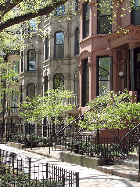 istock Urban Brownstone Rowhouses 172390560