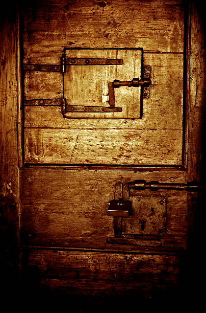 sigillato porta in legno - it01 foto e immagini stock