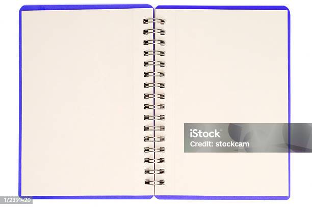 Caderno Em Branco Isolado - Fotografias de stock e mais imagens de Aberto - Aberto, Bloco Espiral, Bloco de Recados