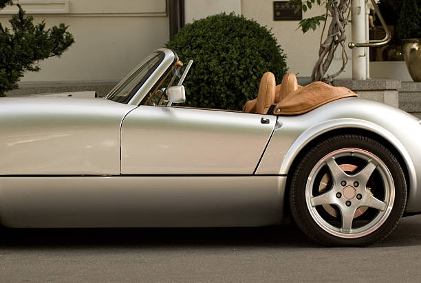 Picture of a noble sportscar. Bild eines edlen Sportautos.