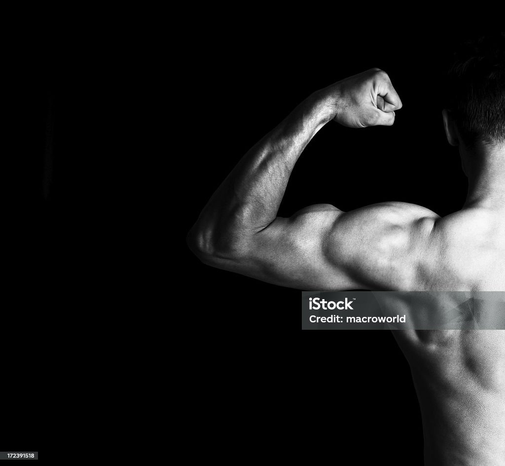 Músculo - Foto de stock de Blanco y negro libre de derechos