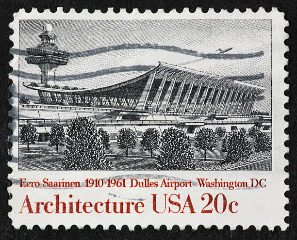 istock Dulles Airport stamp 1980's 172391592