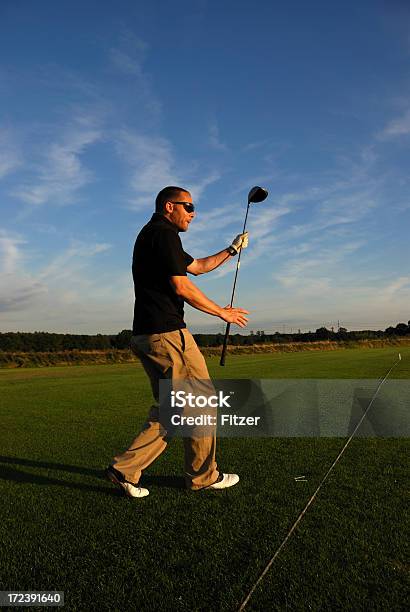 Energized Golfer Stock Photo - Download Image Now - Activity, Adult, Aviator Glasses